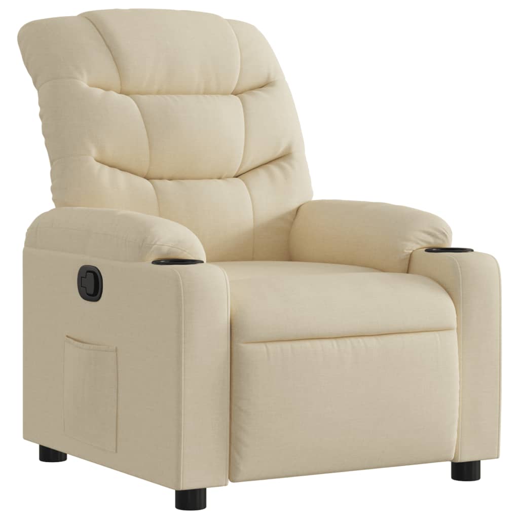 Fauteuil Verstelbaar Stof Kleurig Crème