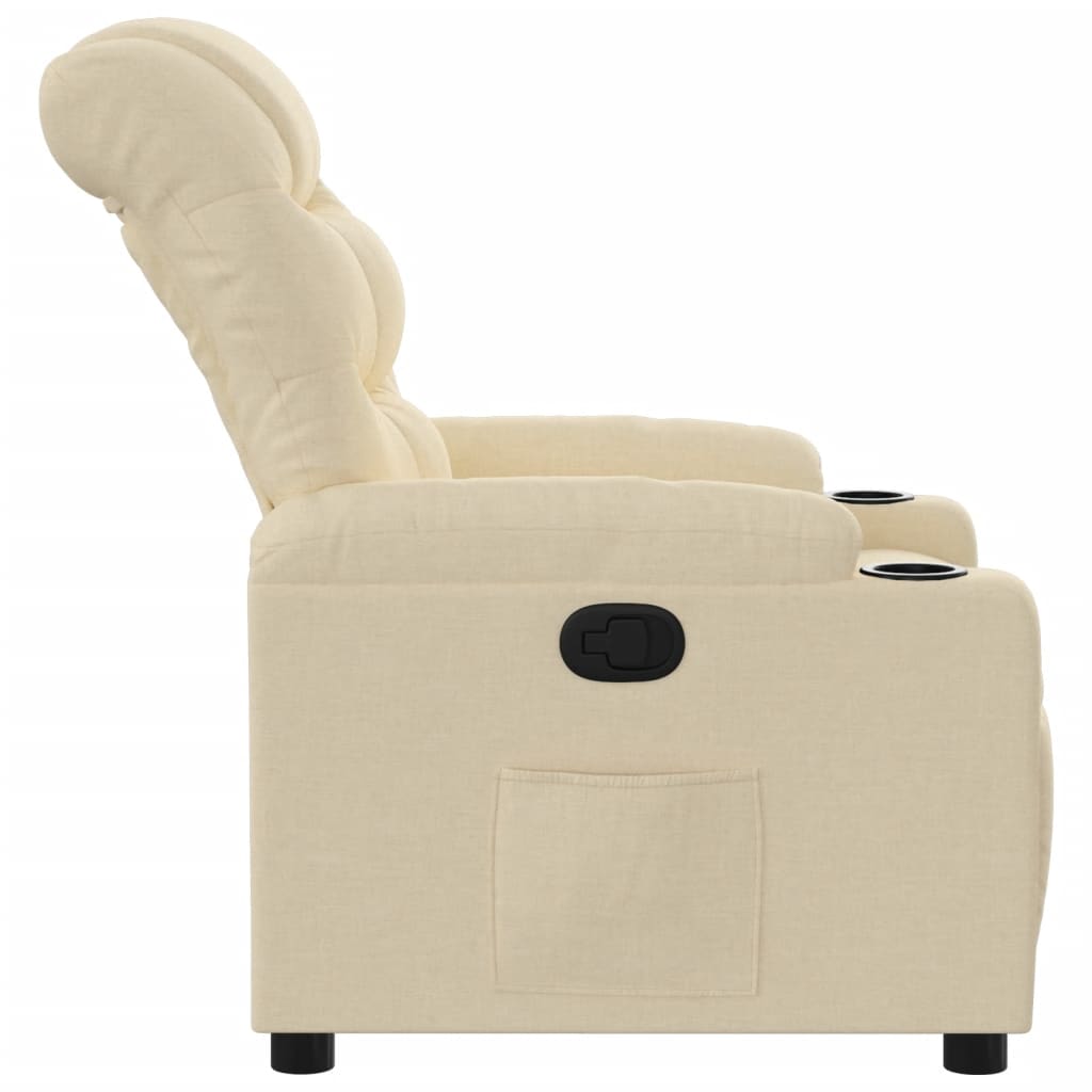 Fauteuil Verstelbaar Stof Kleurig Crème