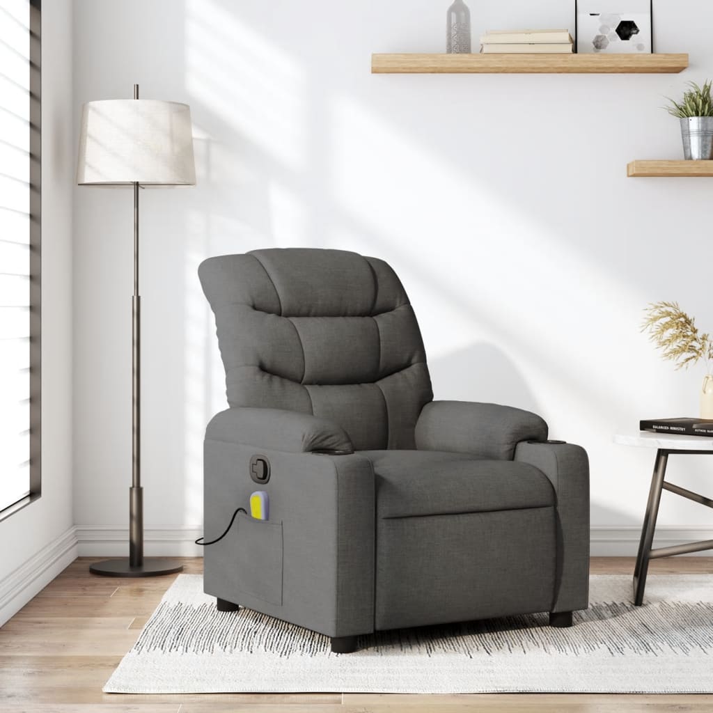 Fauteuil Verstelbaar Stof Donkergrijs