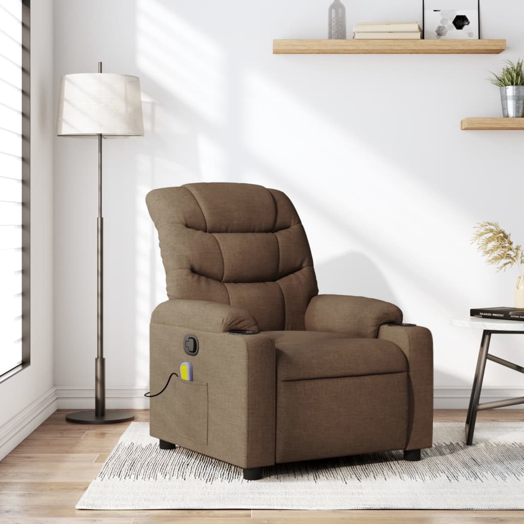 Fauteuil Verstelbaar Stof Bruin