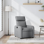 Fauteuil Verstelbaar Stof Lichtgrijs
