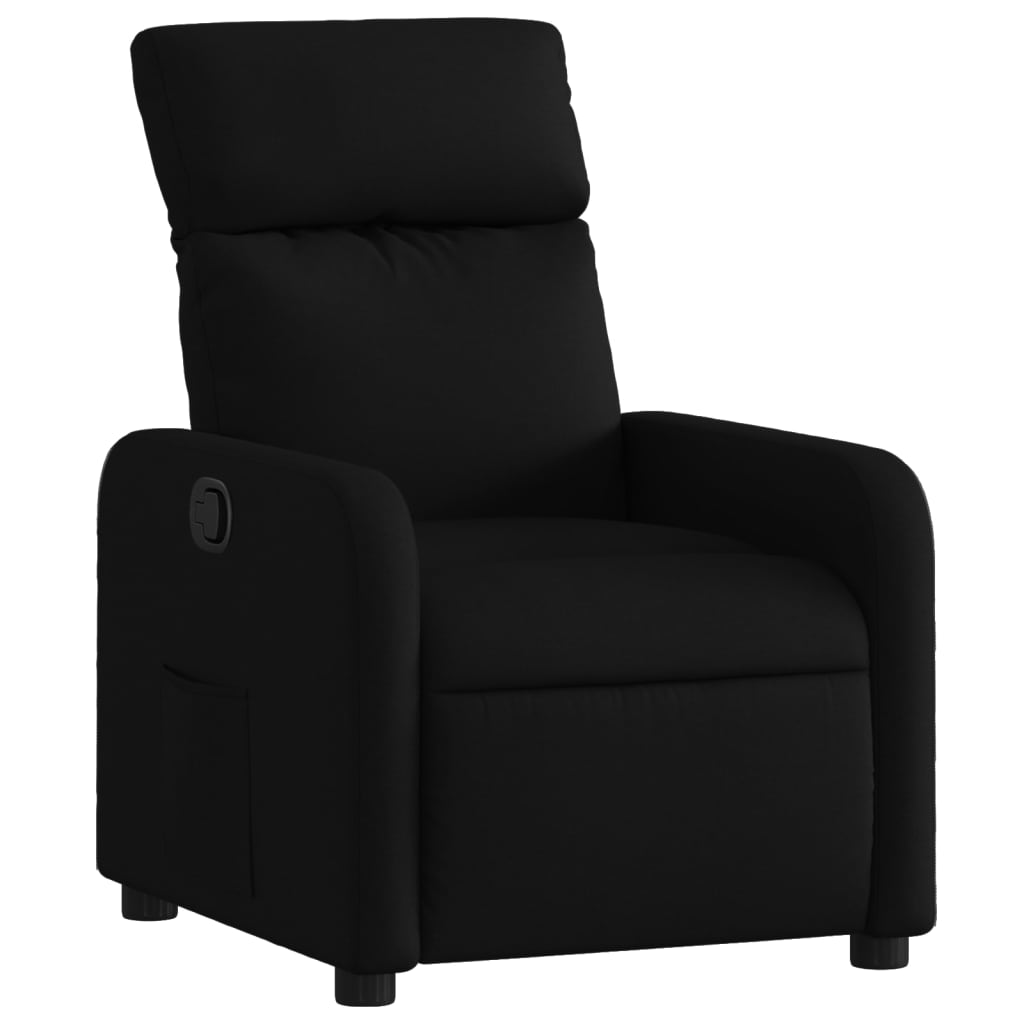 Fauteuil Verstelbaar Stof Zwart