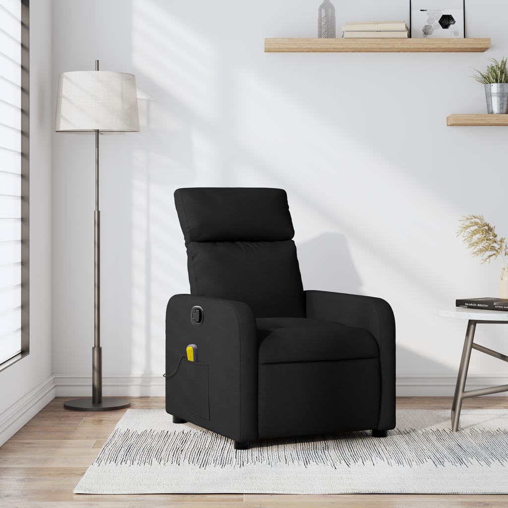 Fauteuil Verstelbaar Stof Zwart