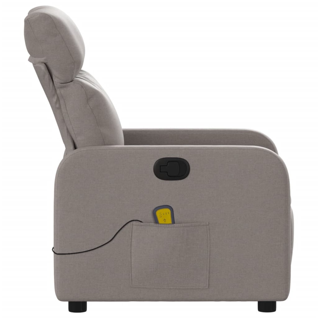 Massagestoel Verstelbaar Stof Taupe