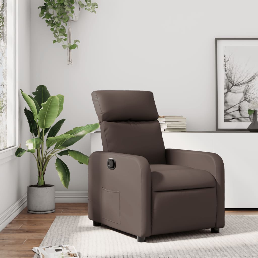 Massagestoel Verstelbaar Kunstleer Bruin