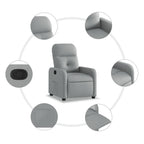 Fauteuil Verstelbaar Stof Lichtgrijs