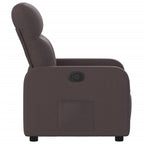 Fauteuil Verstelbaar Stof Donkerbruin