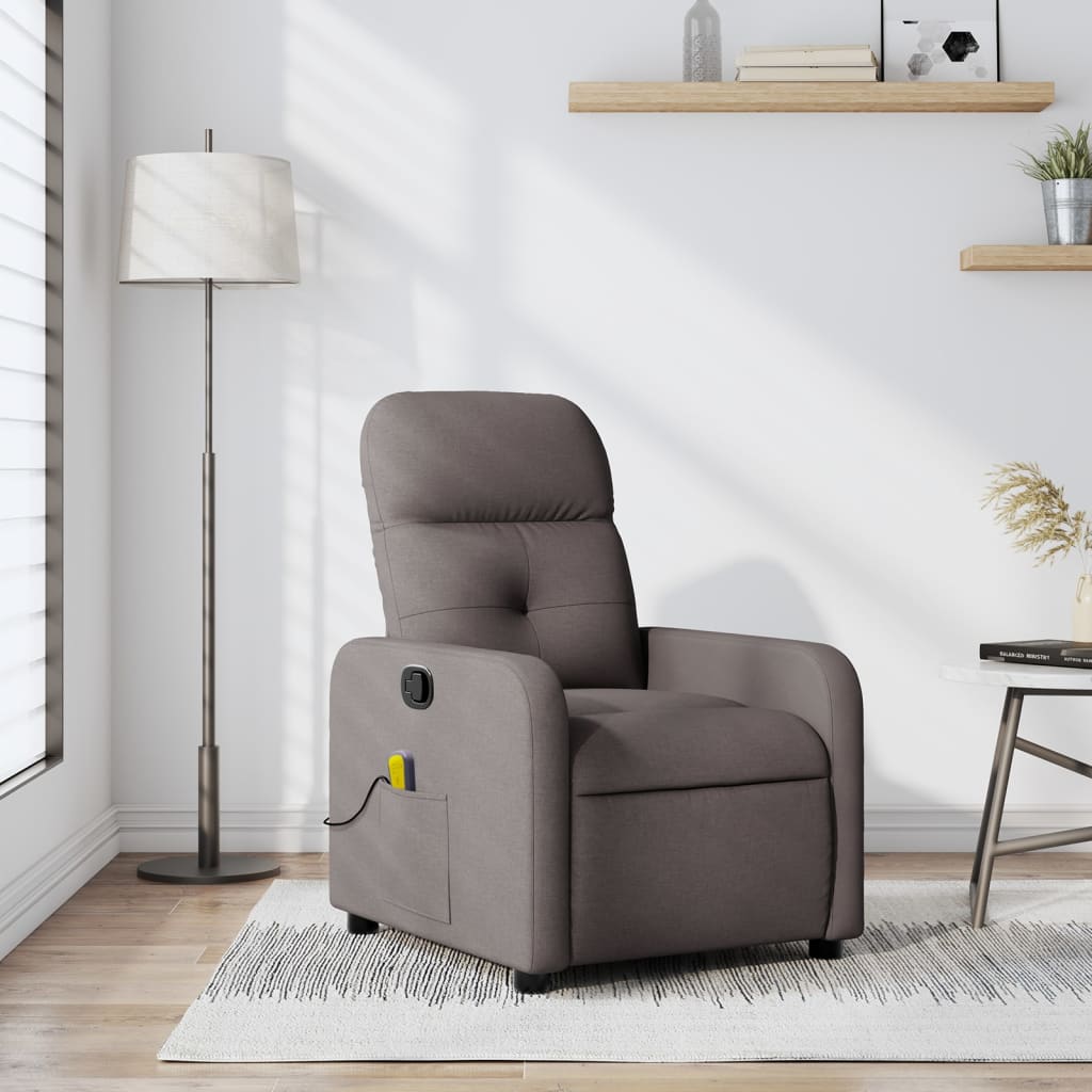 Massagestoel Verstelbaar Stof Taupe