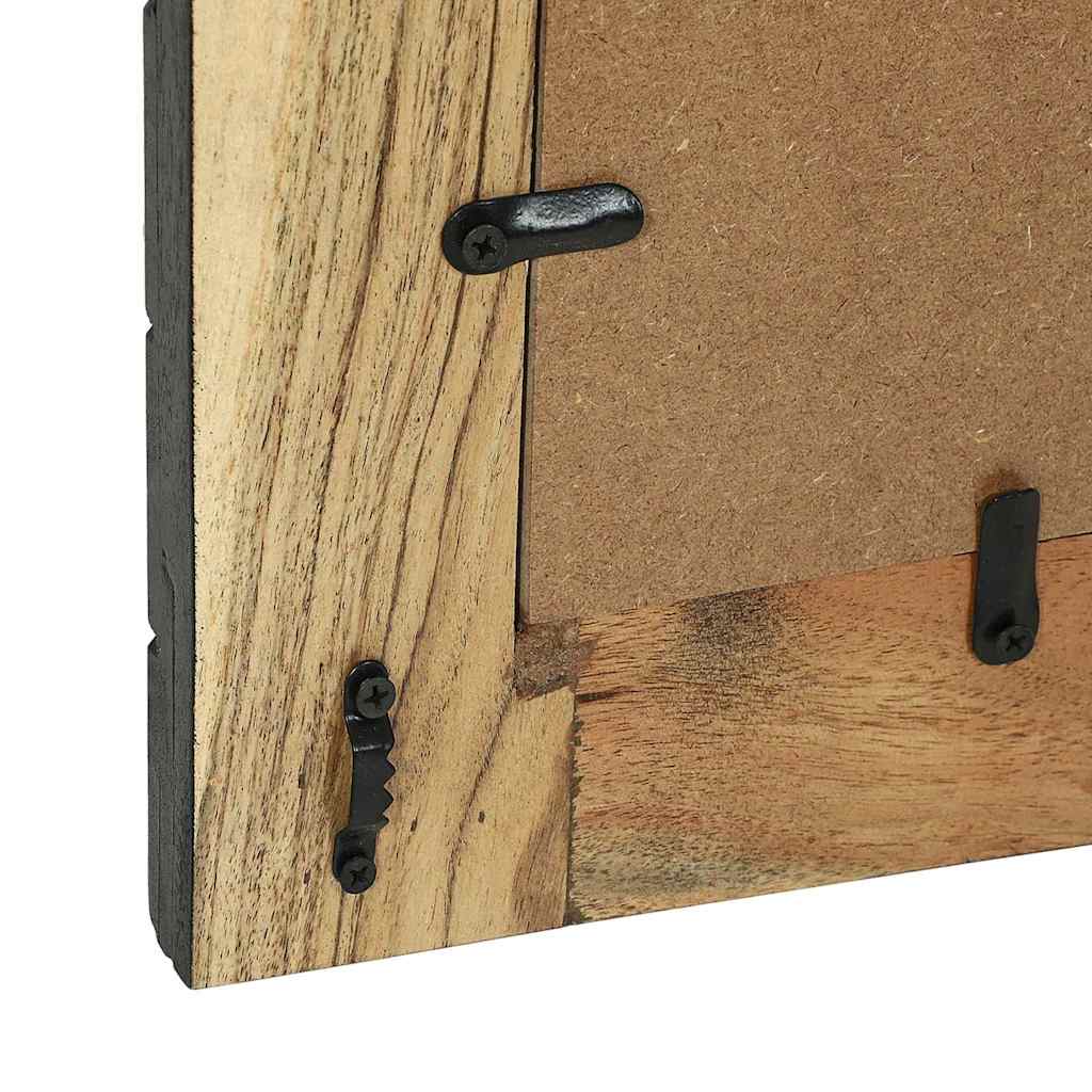 Spiegel Zwart En Bruin Massief Hout Acacia