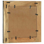 Spiegel Zwart En Bruin Massief Hout Acacia