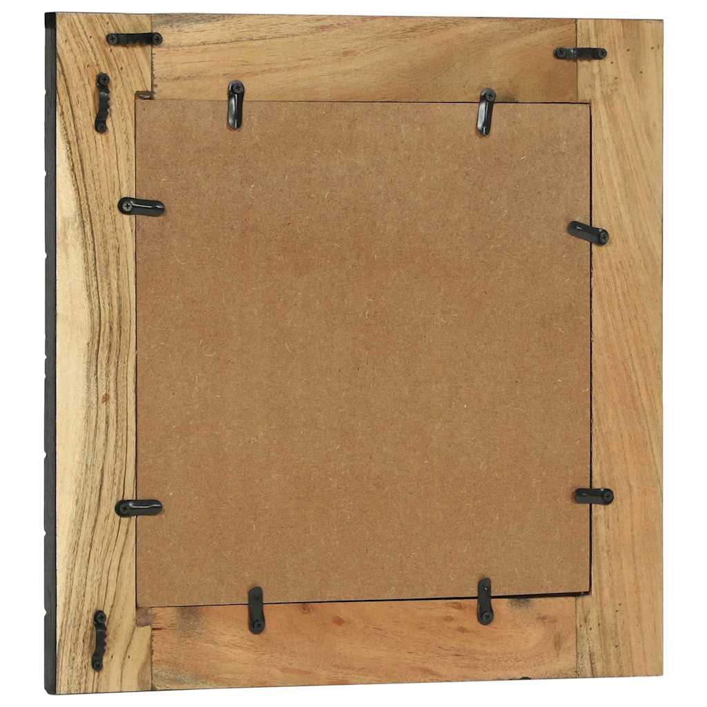 Spiegel Zwart En Bruin Massief Hout Acacia