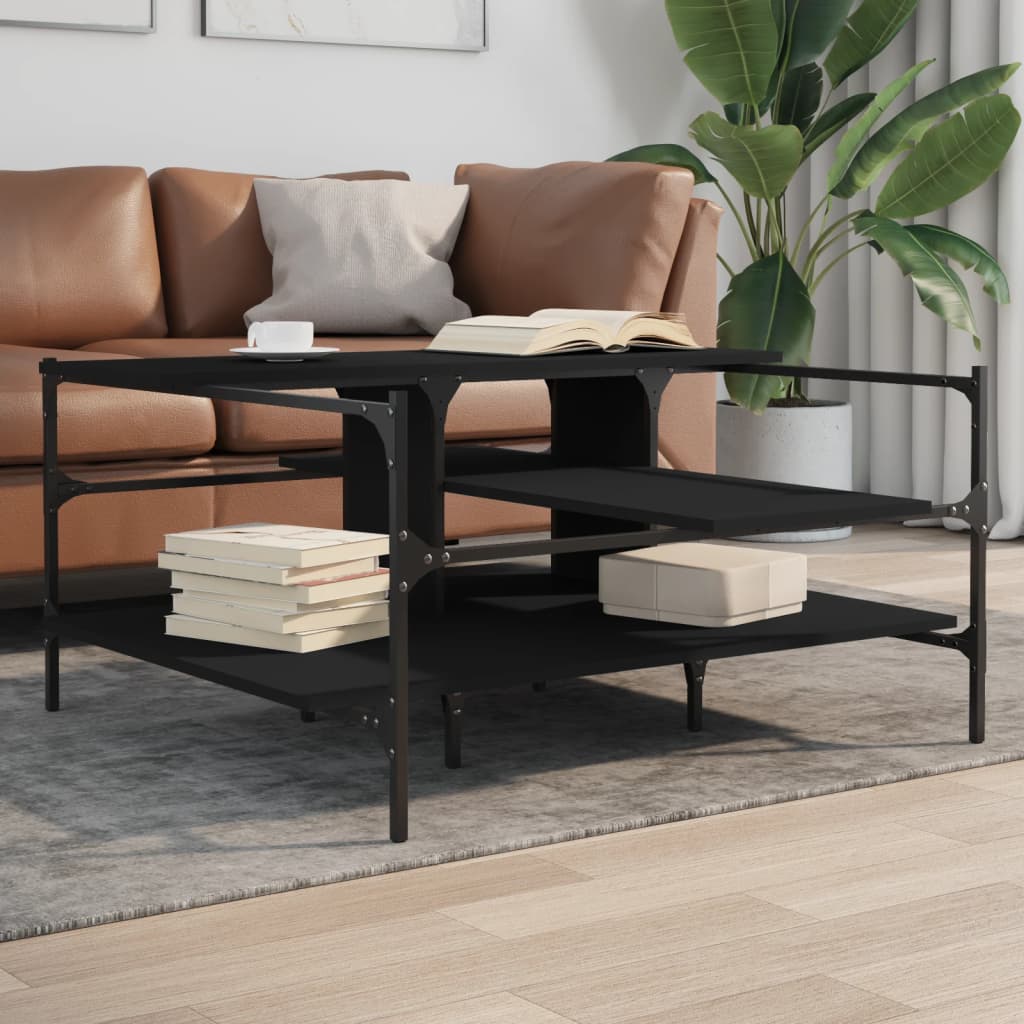 Salontafel 100X100X48,5 Cm Bewerkt Hout Kleurig