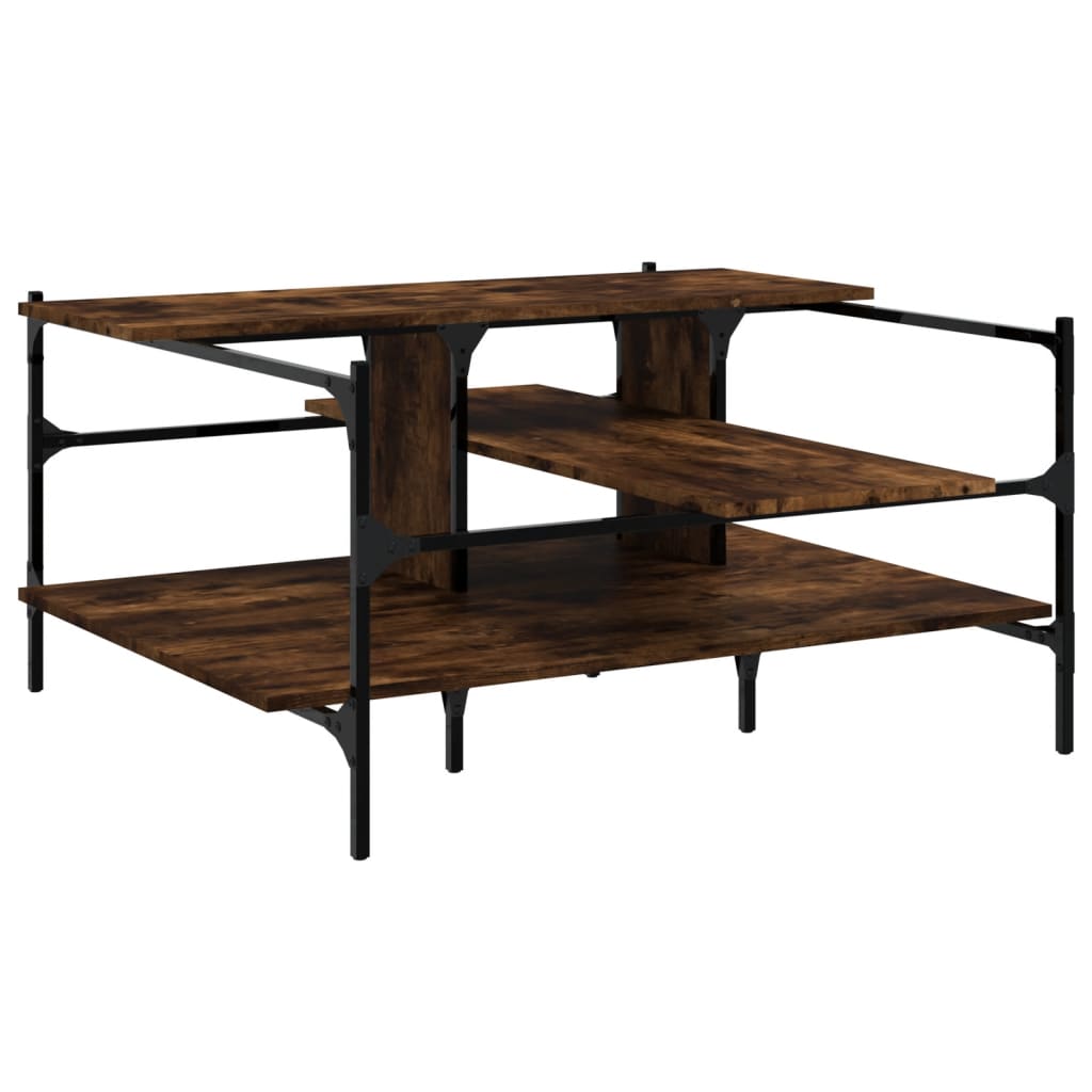 Salontafel 100X100X48,5 Cm Bewerkt Hout Kleurig