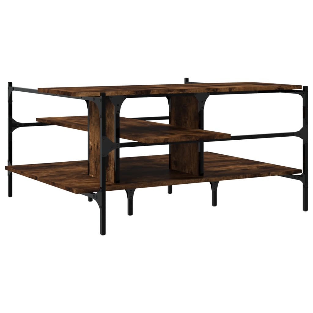 Salontafel 100X100X48,5 Cm Bewerkt Hout Kleurig