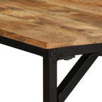 Eettafel Massief Hout Ruw Mangohout