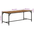 Eettafel Massief Hout Ruw Mangohout