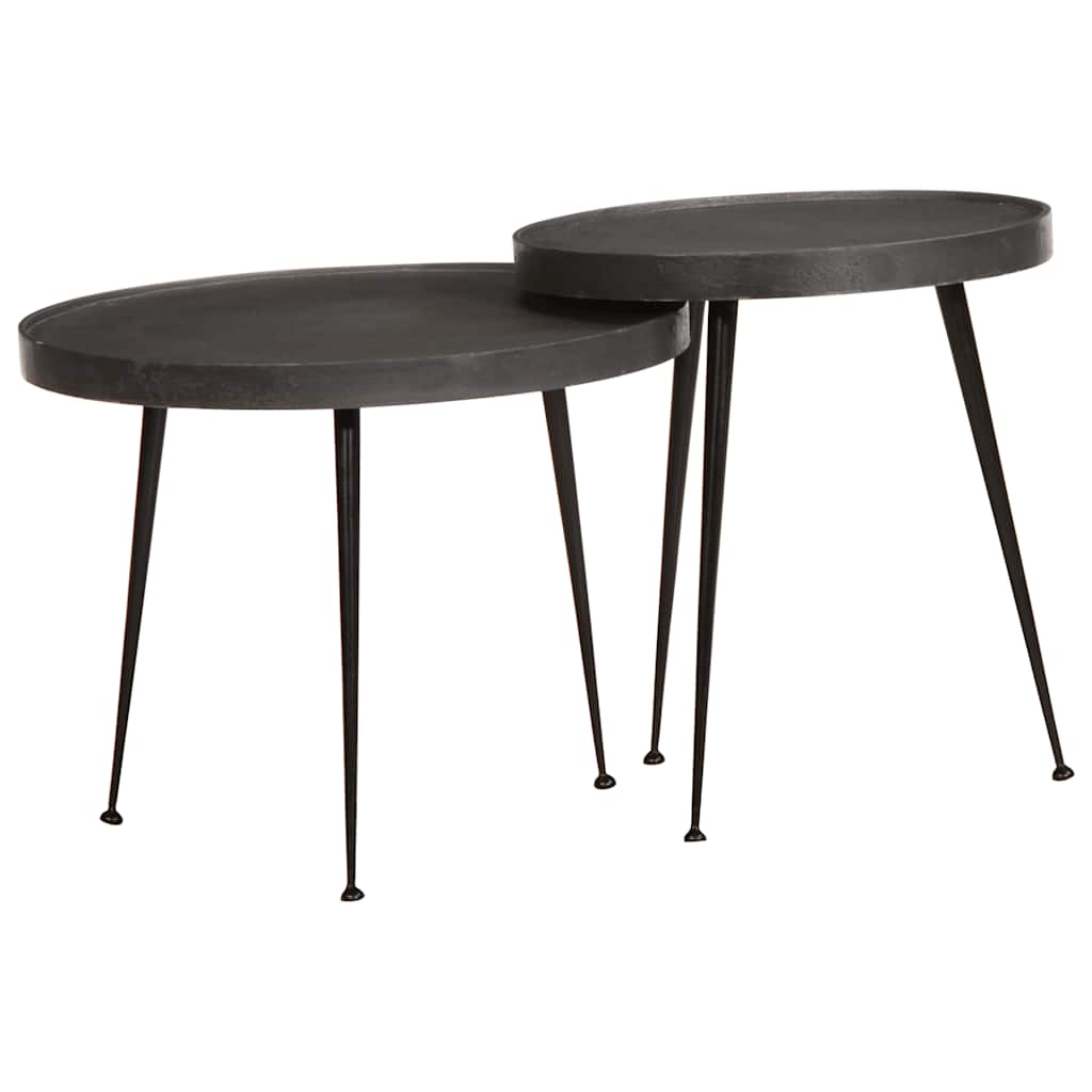 Salontafel 2 Stuks Bewerkt Hout
