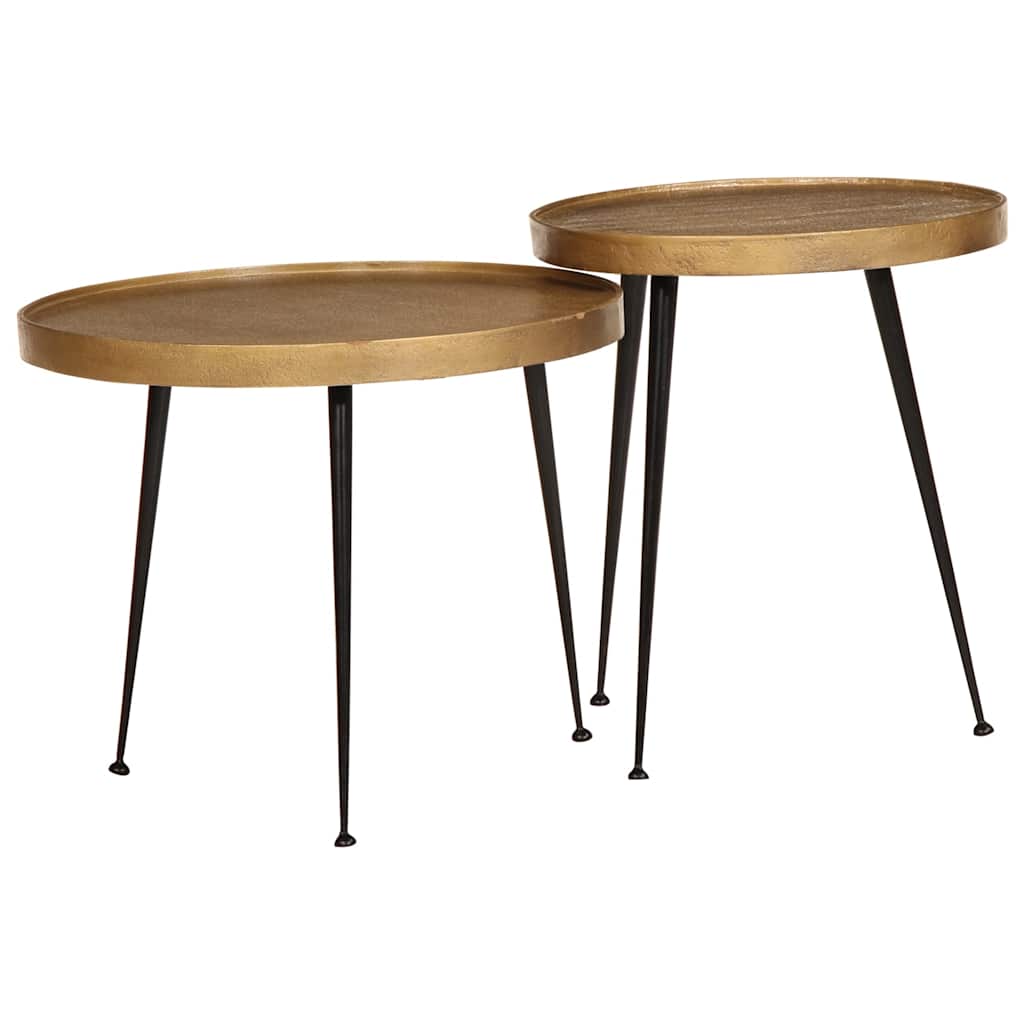 Salontafel 2 Stuks Bewerkt Hout