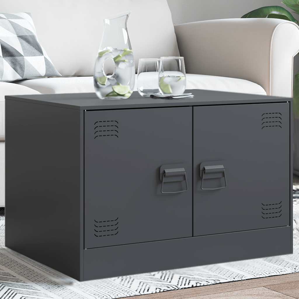 Salontafel 67X50X44 Cm Staal Kleurig