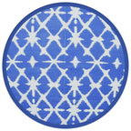 Buitenkleed Arakil Ø200 Cm Polypropeen Blauw En Wit
