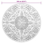 Buitenkleed Arakil Ø160 Cm Polypropeen Lichtgrijs