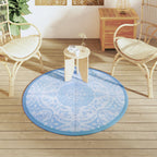 Buitenkleed Arakil Ø120 Cm Polypropeen Babyblauw