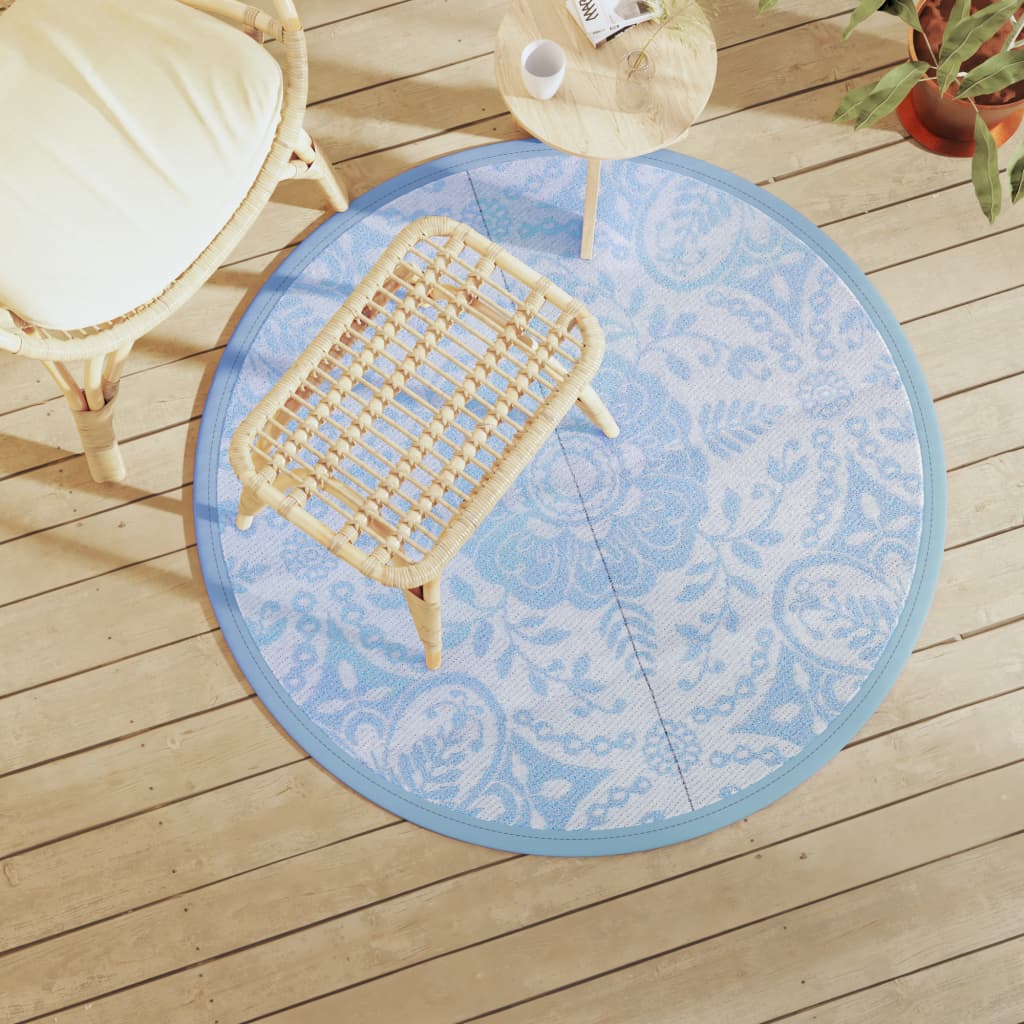 Buitenkleed Arakil Ø120 Cm Polypropeen Babyblauw