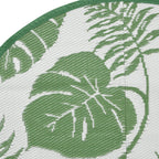 Buitenkleed Arakil Ø160 Cm Polypropeen Groen Groen Bladpatroon