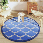 Buitenkleed Arakil Ø160 Cm Polypropeen Blauw