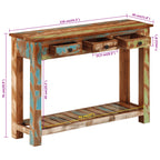 Wandtafel Massief Gerecycled Hout