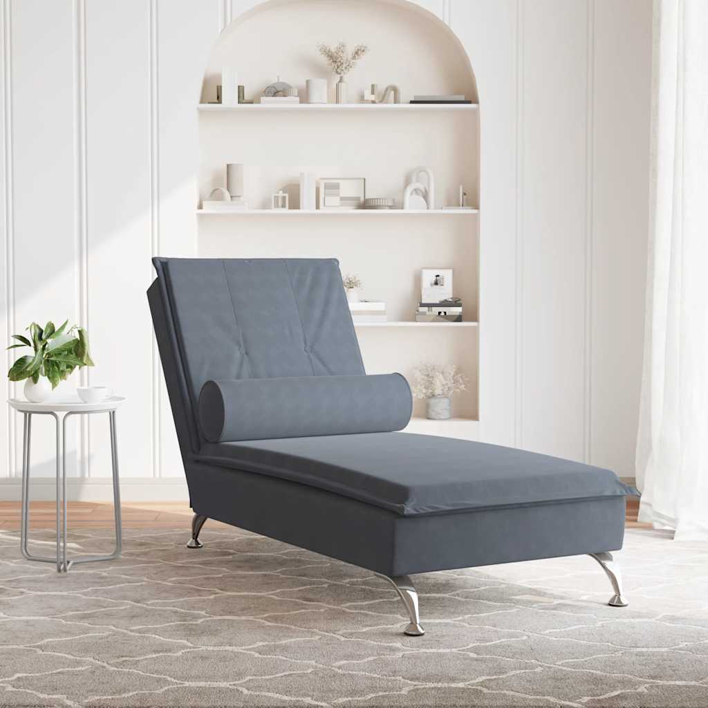 Massage Chaise Longue Met Bolster Fluweel