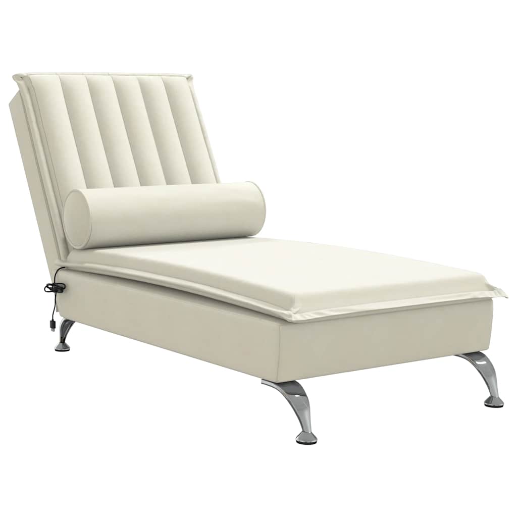 Massage Chaise Longue Met Bolster Fluweel Roze