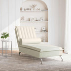 Massage Chaise Longue Met Bolster Fluweel Roze