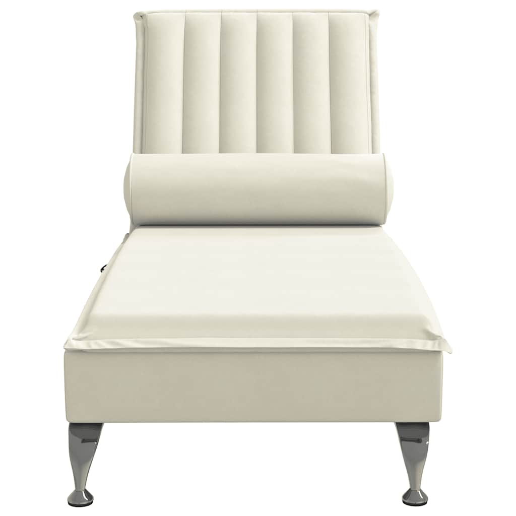 Massage Chaise Longue Met Bolster Fluweel Roze