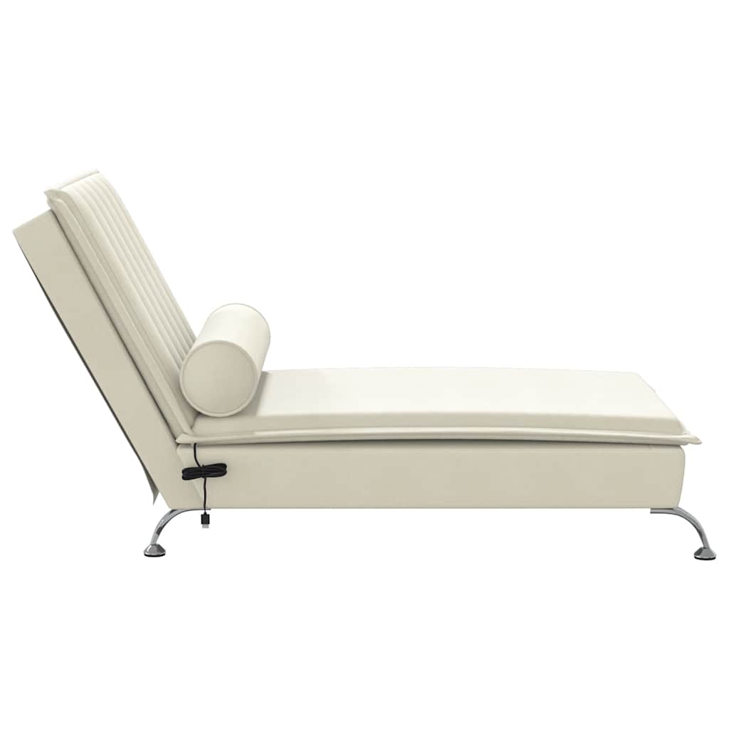 Massage Chaise Longue Met Bolster Fluweel Roze