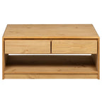 Salontafel Sauda 99X55X45 Cm Massief Grenenhout Eikenkleurig Multikleur
