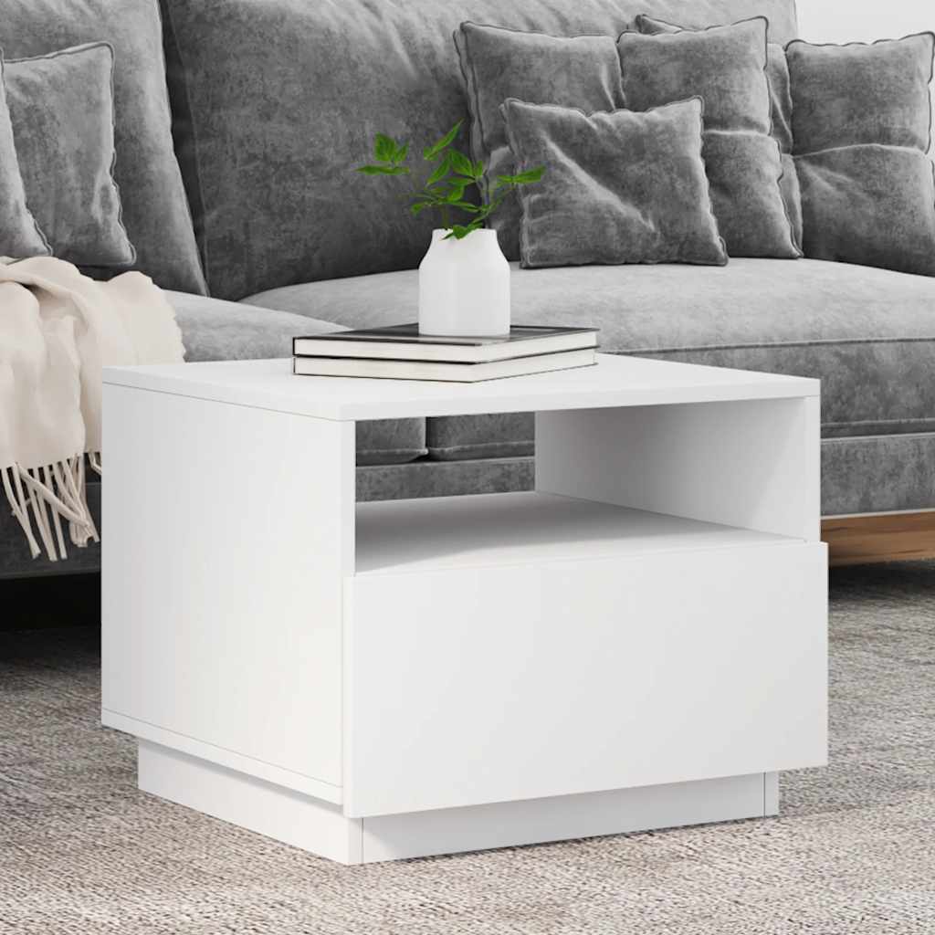 Salontafel Met Led-Verlichting 50X49X40 Cm
