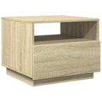 Salontafel Met Led-Verlichting 50X49X40 Cm Kleurig