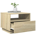 Salontafel Met Led-Verlichting 50X49X40 Cm Kleurig