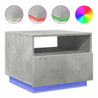 Salontafel Met Led-Verlichting 50X49X40 Cm