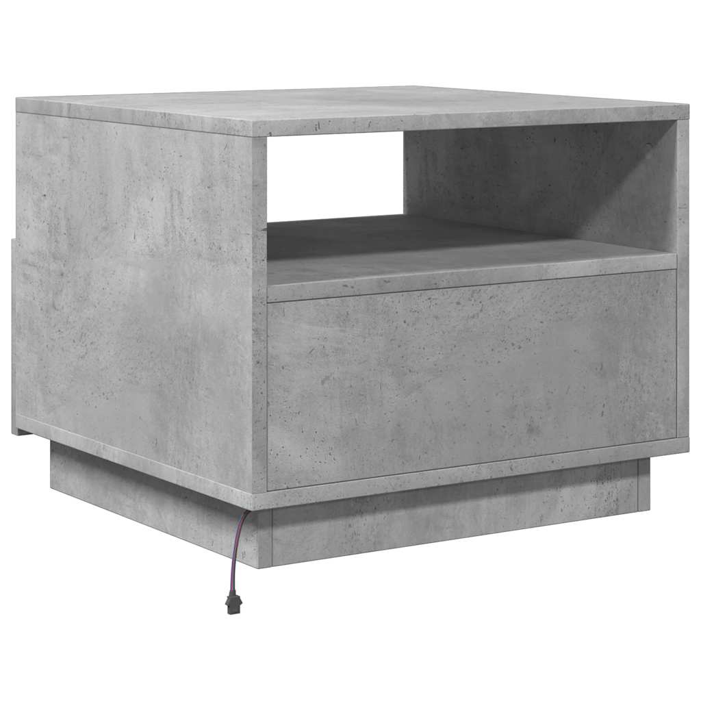 Salontafel Met Led-Verlichting 50X49X40 Cm