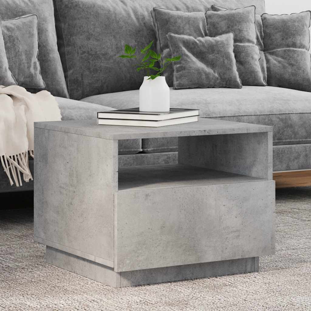 Salontafel Met Led-Verlichting 50X49X40 Cm