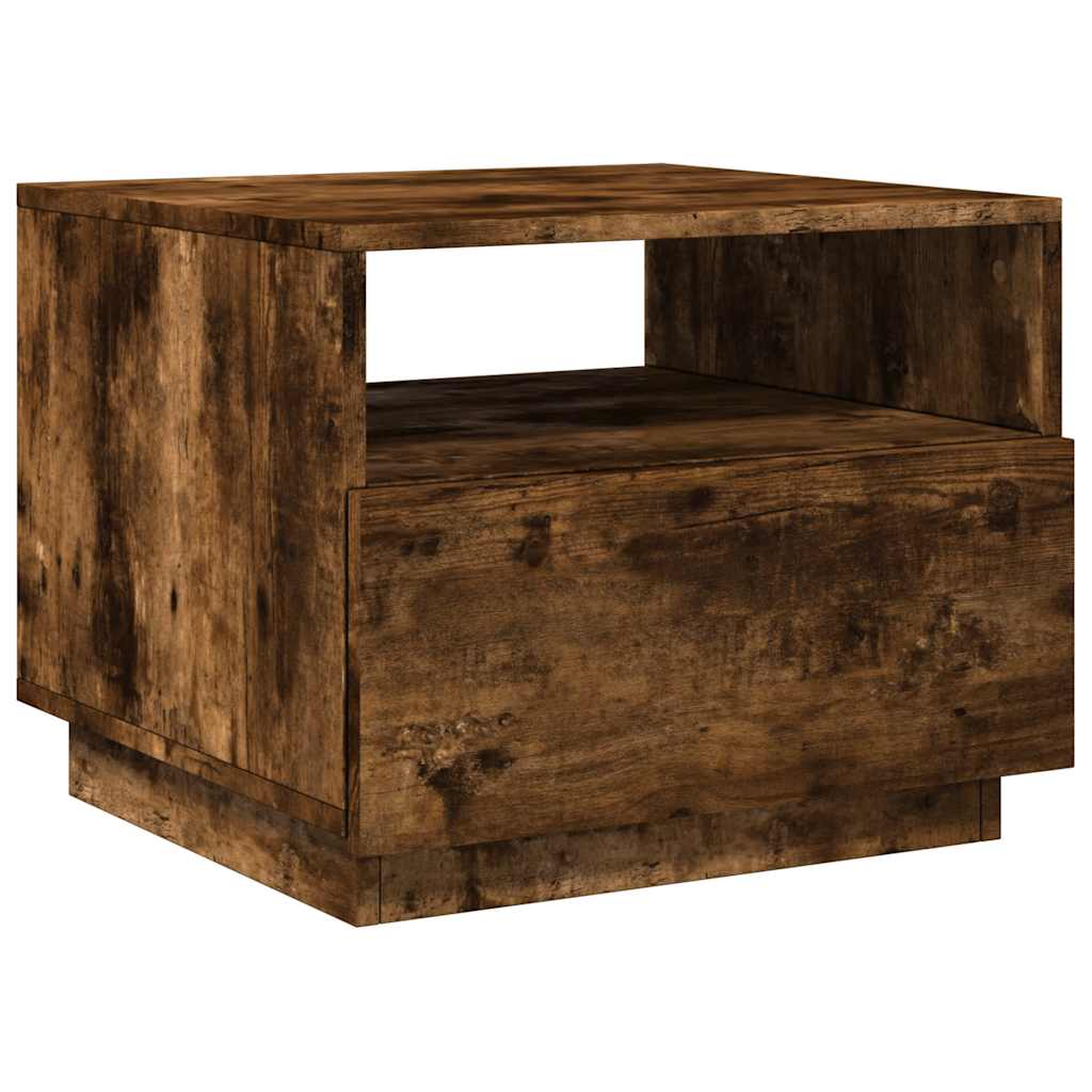 Salontafel Met Led-Verlichting 50X49X40 Cm Kleurig