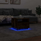 Salontafel Met Led-Verlichting 50X49X40 Cm Kleurig