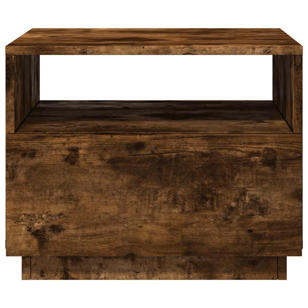Salontafel Met Led-Verlichting 50X49X40 Cm Kleurig
