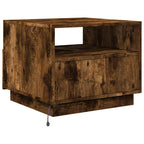 Salontafel Met Led-Verlichting 50X49X40 Cm Kleurig