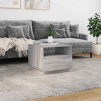 Salontafel Met Led-Verlichting 50X49X40 Cm Eiken