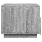 Salontafel Met Led-Verlichting 50X49X40 Cm Eiken