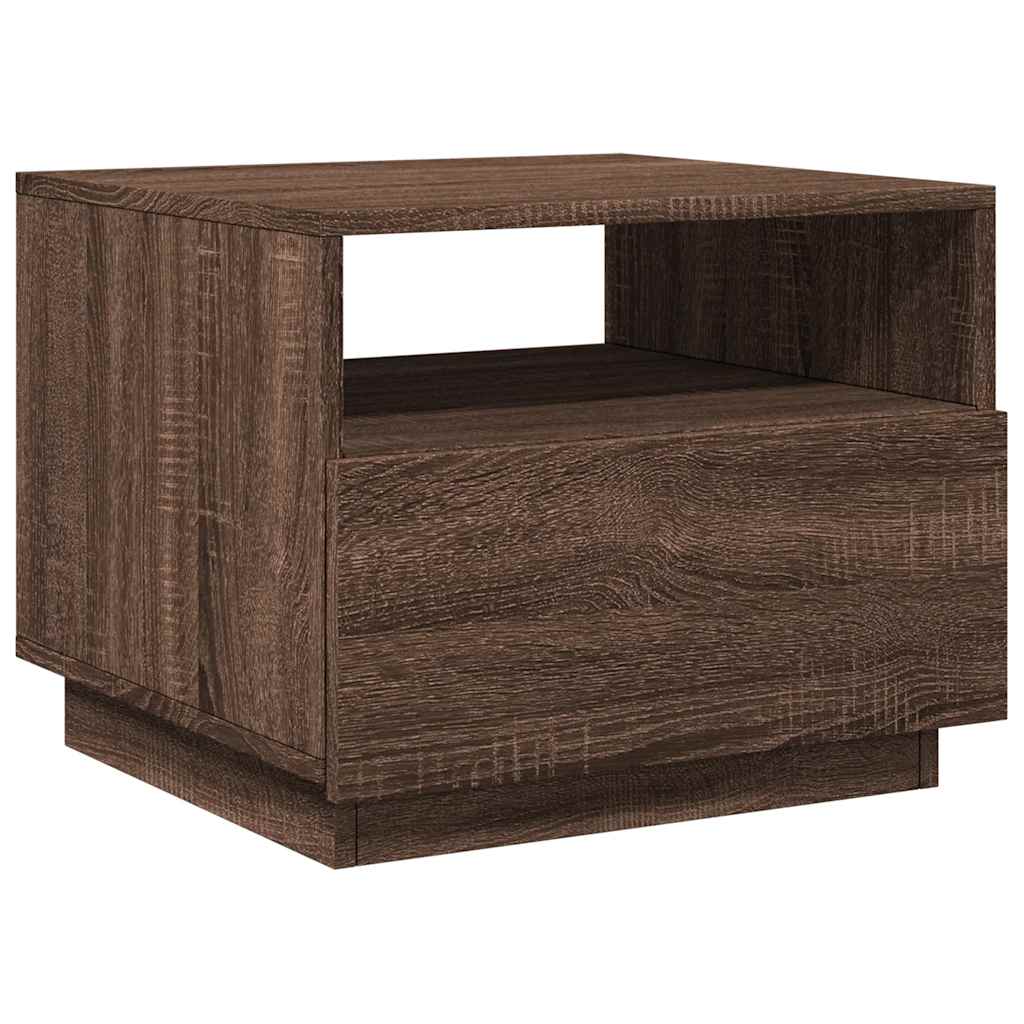 Salontafel Met Led-Verlichting 50X49X40 Cm