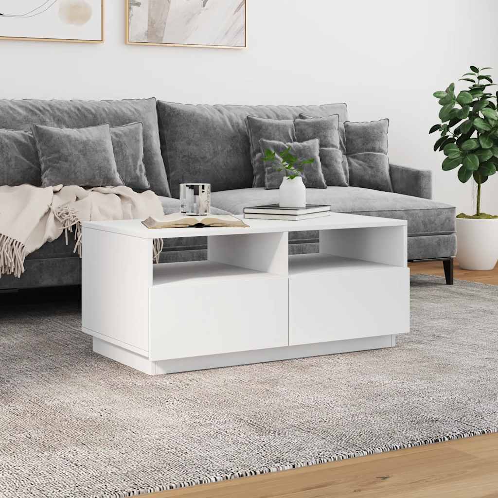 Salontafel Met Led-Verlichting 90X49X40 Cm